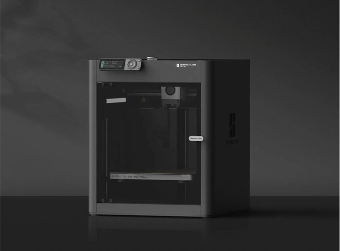 Impresora 3D Bambu Lab P1S, cerrada, para prototipos de diseño industrial